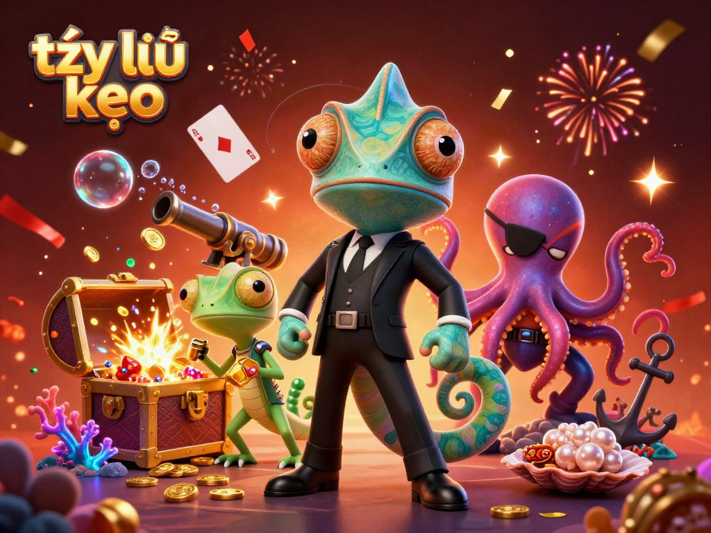 Engaging illustration of tỷ lệ kèo showcasing dynamic characters and casino elements in a vivid underwater theme.