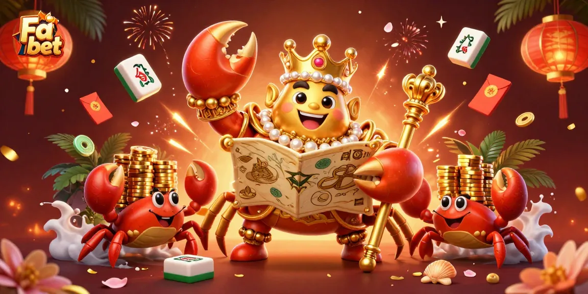 Engage with Fa bet's vibrant, action-packed scene featuring a golden crab emperor and treasure-filled gameplay.