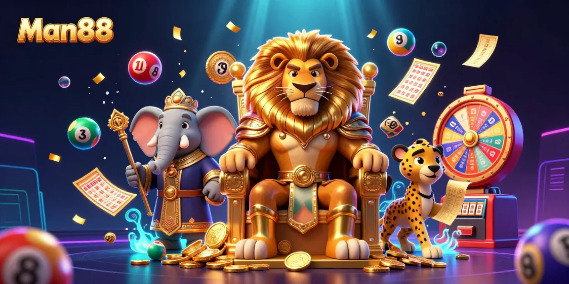 Join Man88 for thrilling casino adventures with vibrant lottery balls and exciting prizes!